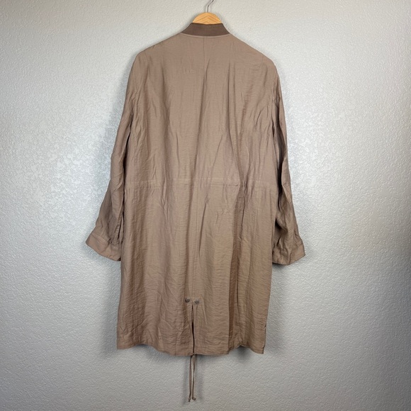 All Saints Ellis Parka Jacket L Lightweight, Neutral, Quiet Luxury, Elio Bomber - Picture 9 of 12